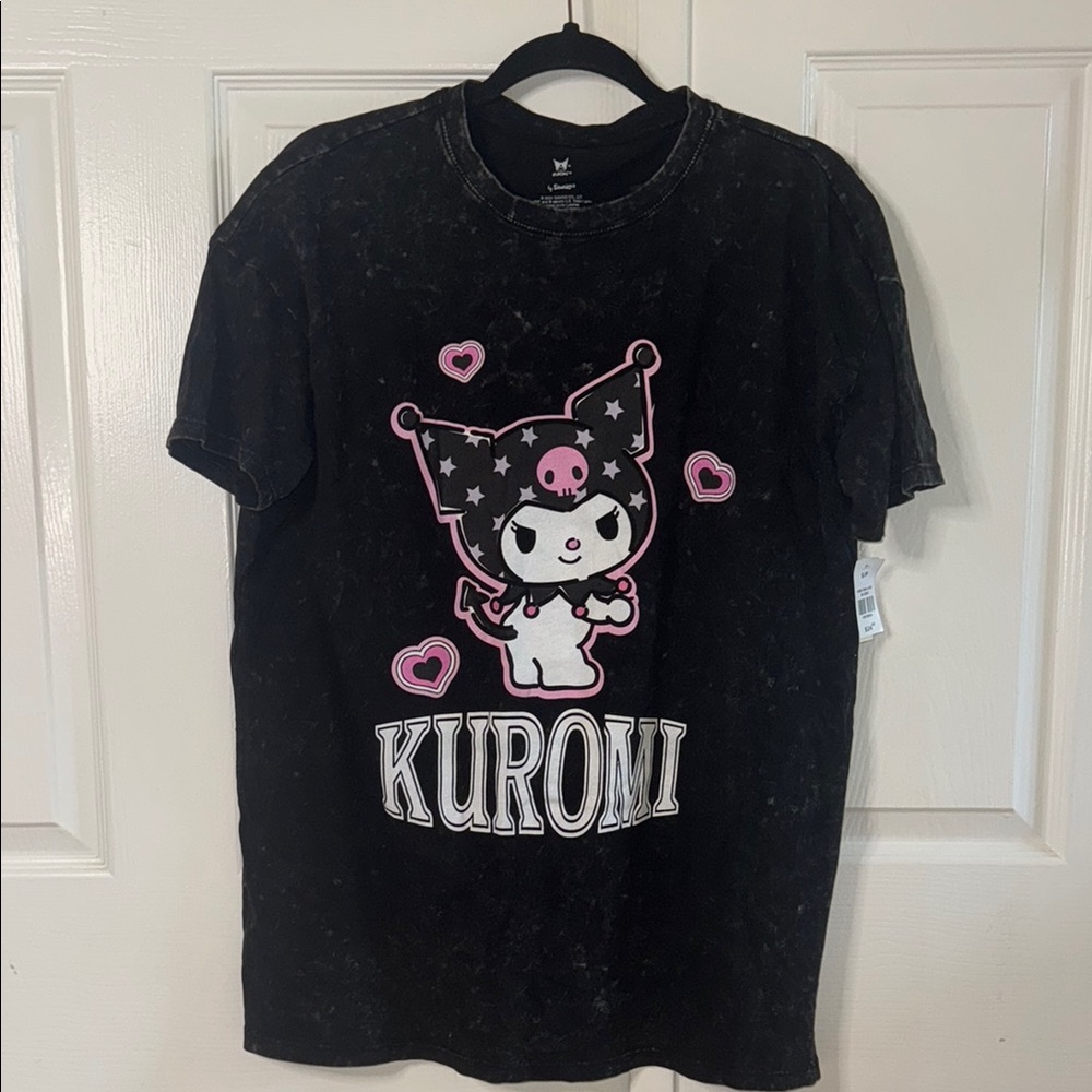 NWOT Sanrio Kuromi Black and Pink Short Sleeve Tee